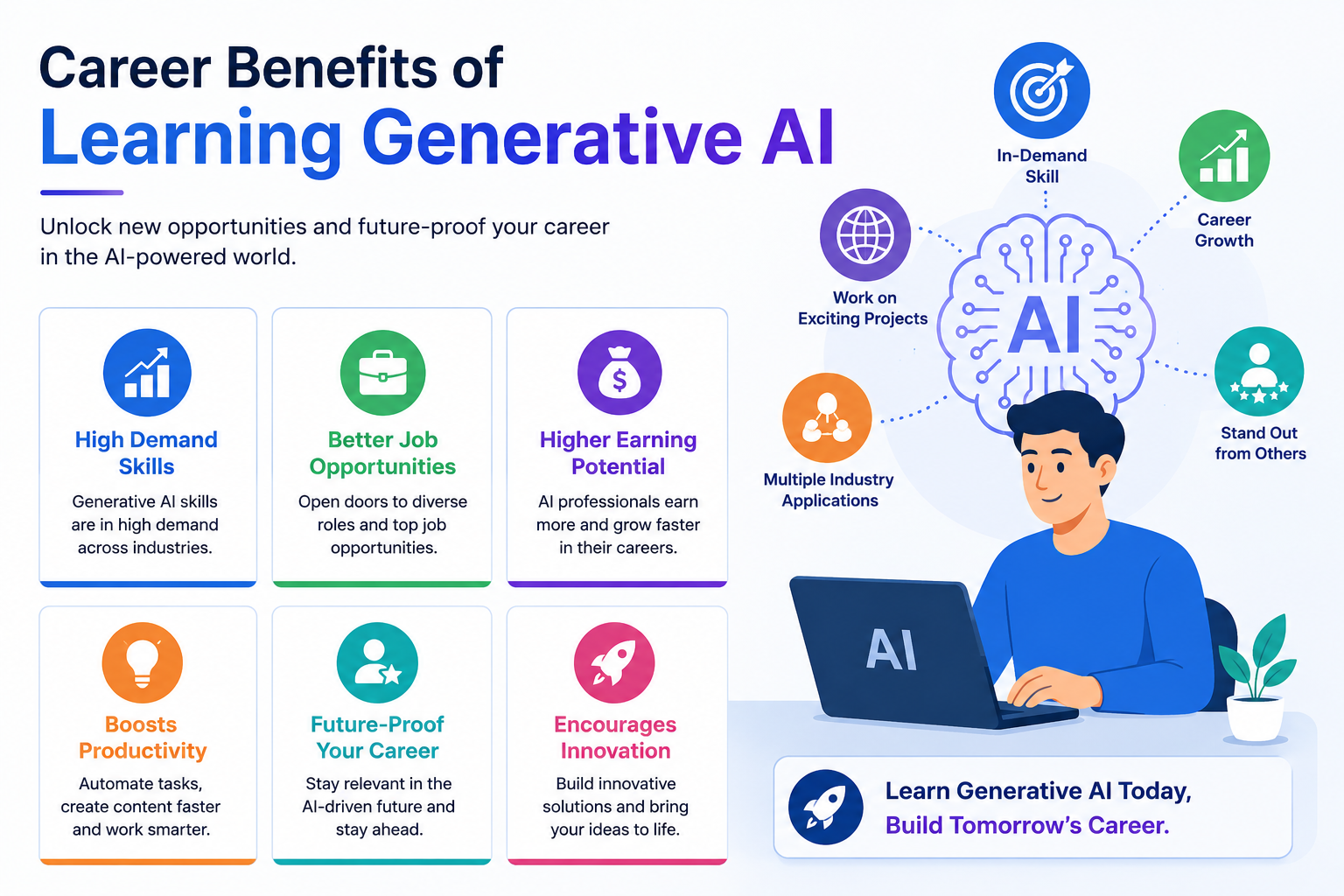 Career benefits of learning Generative AI